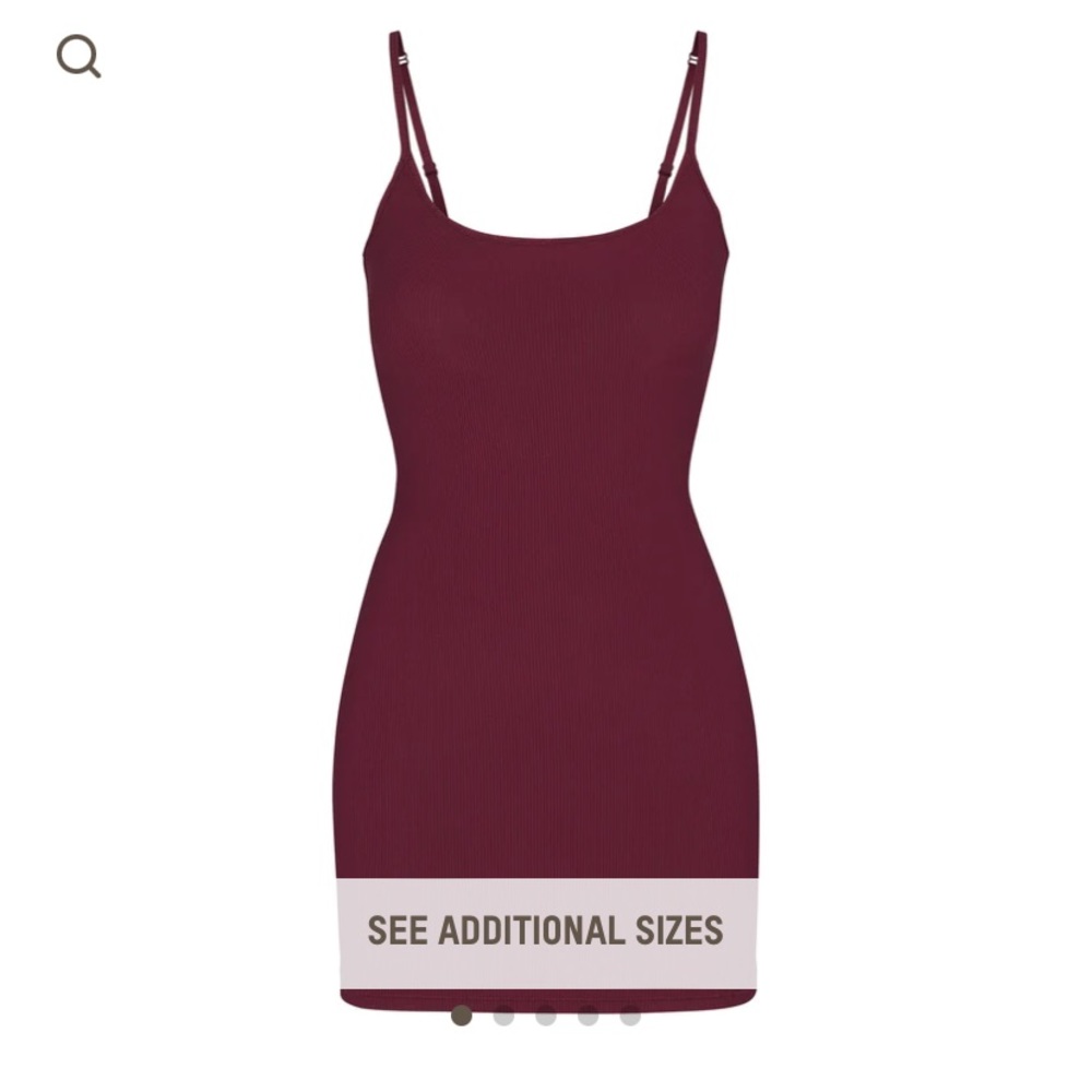 Skims Soft Lounge Slip Dress in Wine